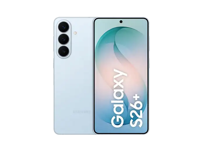 Samsung Galaxy S26+ in Sky Blue