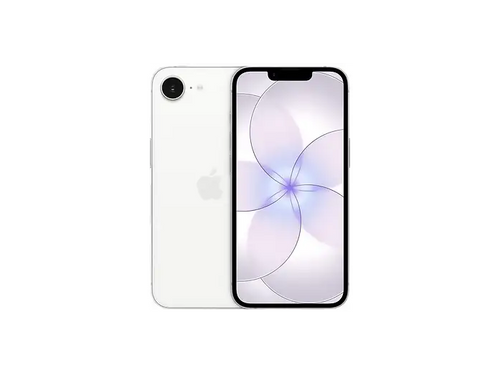 Apple iPhone 17e in Weiß, Rück- und Vorderseite